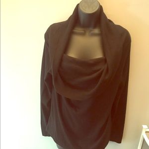 Cowl neck or off the shoulder sweater